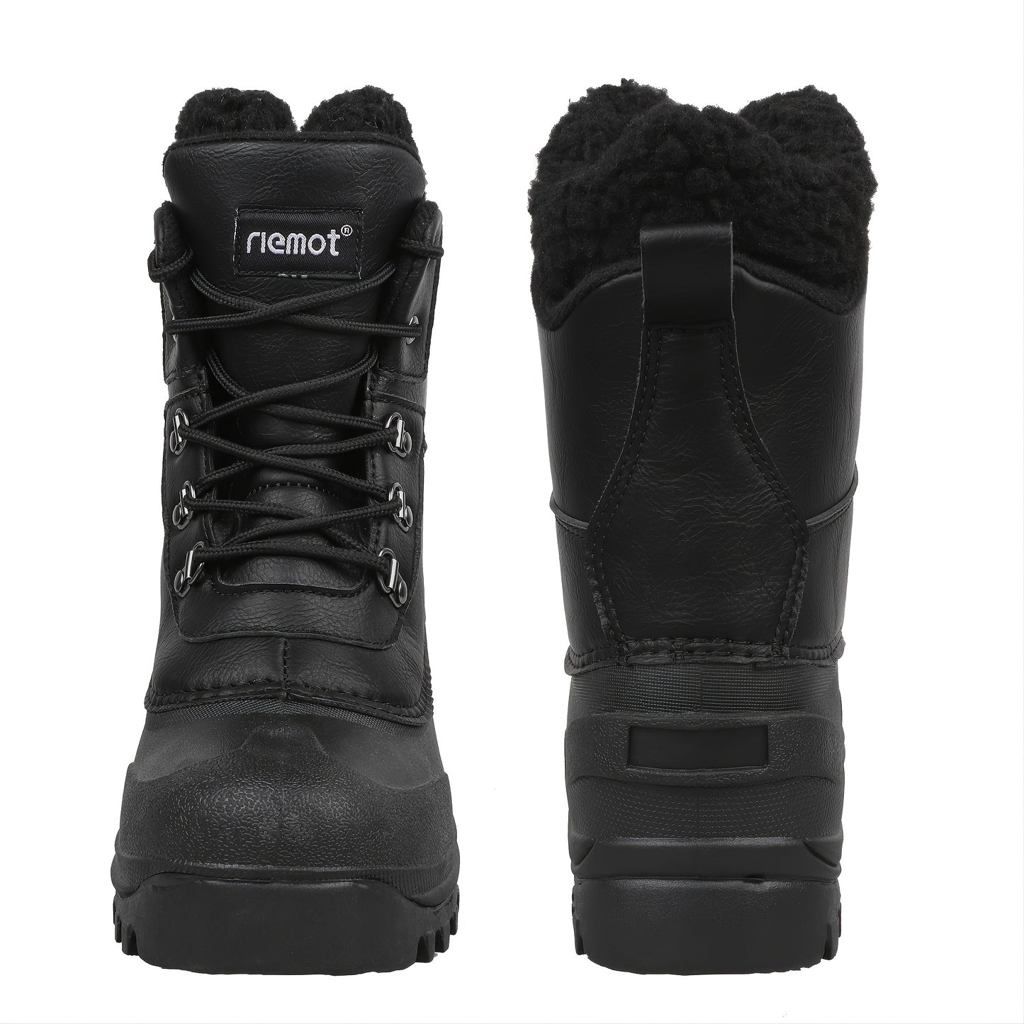 Men's High Quality Snow Boots - Warm Fleece Lined, Durable Non-Slip Traction Sole for Hiking, Trekking & Gardening - Ankle Support, Lace-Up Closure - Versatile All-Season Outdoor Footwear [Popular Choice