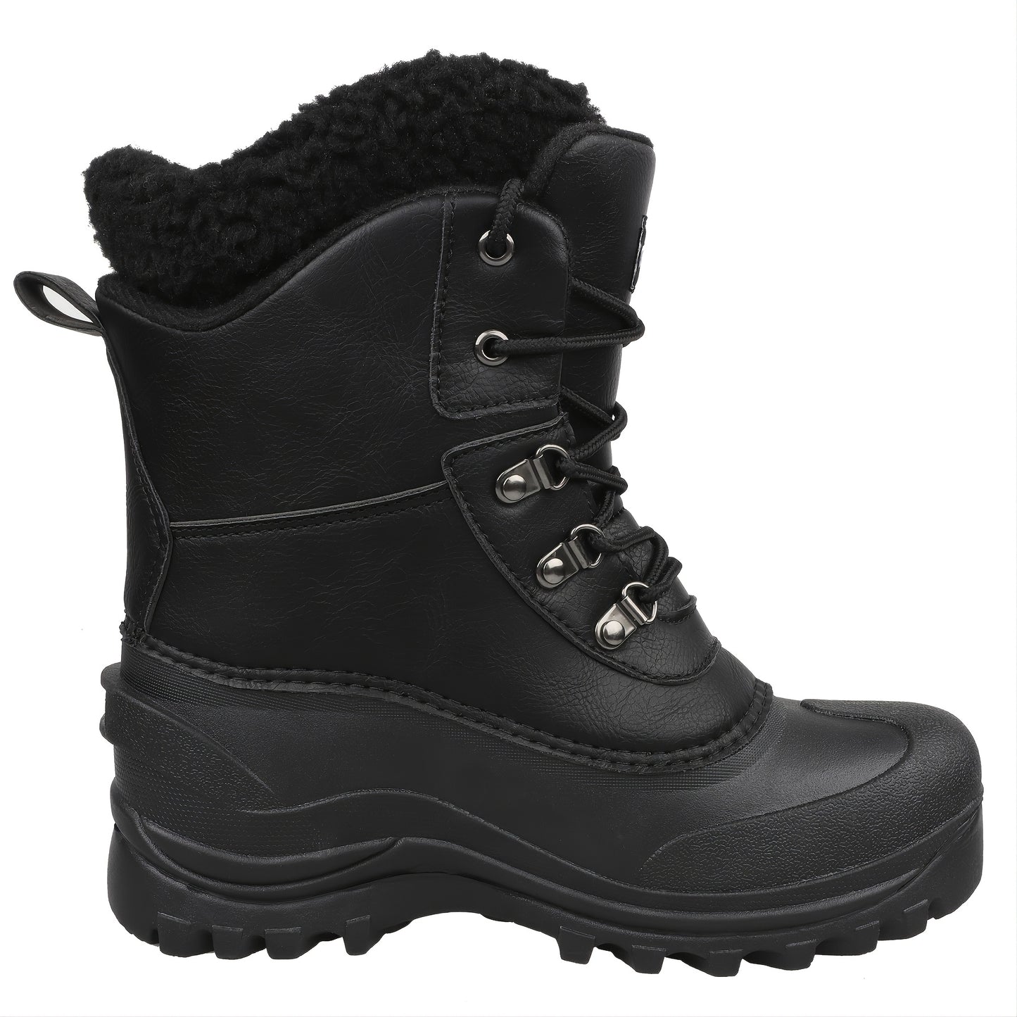 Men's High Quality Snow Boots - Warm Fleece Lined, Durable Non-Slip Traction Sole for Hiking, Trekking & Gardening - Ankle Support, Lace-Up Closure - Versatile All-Season Outdoor Footwear [Popular Choice