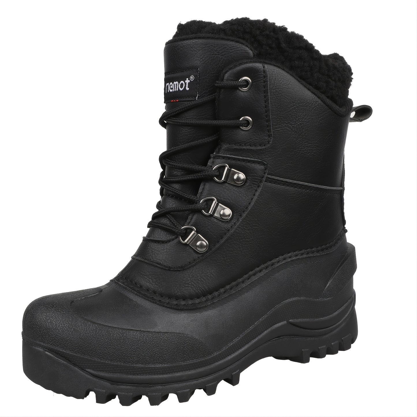 Men's High Quality Snow Boots - Warm Fleece Lined, Durable Non-Slip Traction Sole for Hiking, Trekking & Gardening - Ankle Support, Lace-Up Closure - Versatile All-Season Outdoor Footwear [Popular Choice