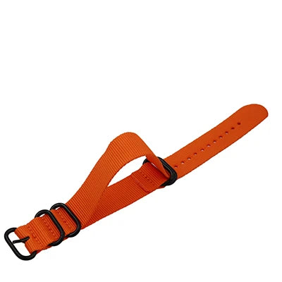 UTHAI P31 Nylon Straps 18mm 20mm 22mm 24mm Nylon Watch Band nylon canvas watch strap with five-ring black buckle steel thic