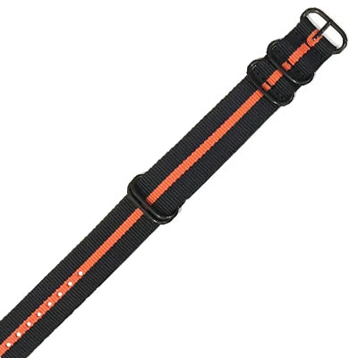 UTHAI P31 Nylon Straps 18mm 20mm 22mm 24mm Nylon Watch Band nylon canvas watch strap with five-ring black buckle steel thic