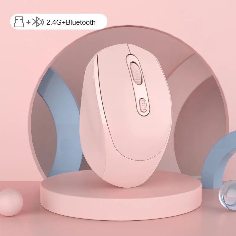 Dual Mode Bluetooth 5.1 Wireless Mouse 2.4G Wireless Mouse Rechargeable Mouse 1200 DPI Gaming Mouse For Macbook Tablet Laptop PC