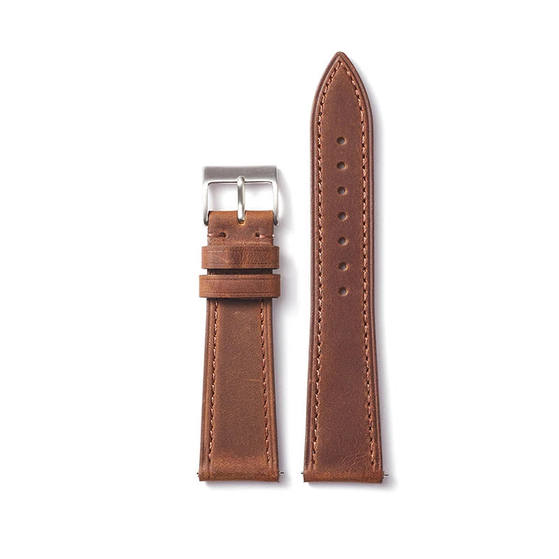 Vintage Watch Strap Quick Release 18mm 19mm 20mm 21mm 22mm Cowhide Watchband Smart Watch Strap Accessories BraceletZ106