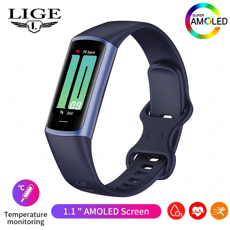 2025 Sport Smart Bracelet Fitness Tracker For Man Women Band Waterproof Connected Phone Tracker Men Smart Watch For Android ios