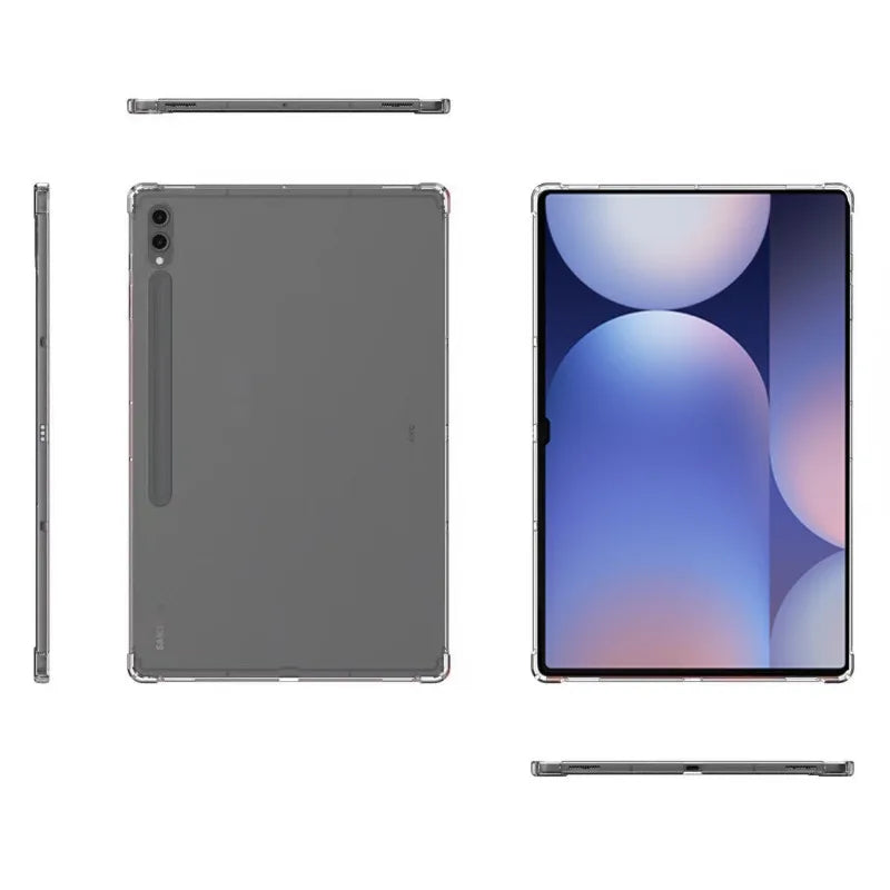 For Samsung Galaxy Tab S10 Ultra 14.6 inch 2024 Protective Case SM-X920 X926B Thickened Soft Airbag Clear Funda TPU Tablet Shell