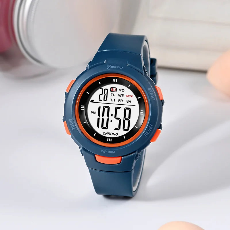 UTHAI CE49 Kids Watches Fashion Luminous Waterproof Alarm Clock Smart Watches Boys and Girls Student Electronic Wristwatch Gift