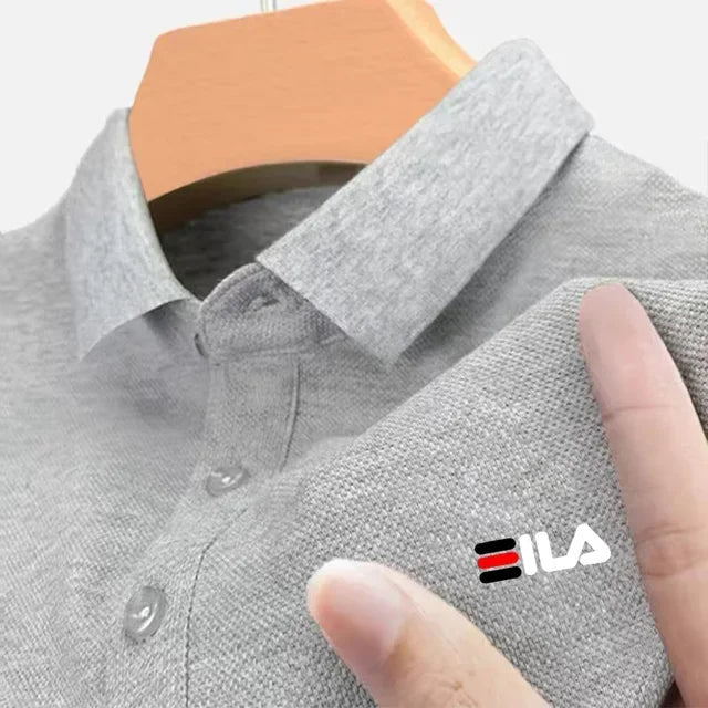 2025 Summer New Men's Lapel Embroidered Polo Shirt and Anti pilling Polo Shirt Short Sleeve Casual Hot Sale