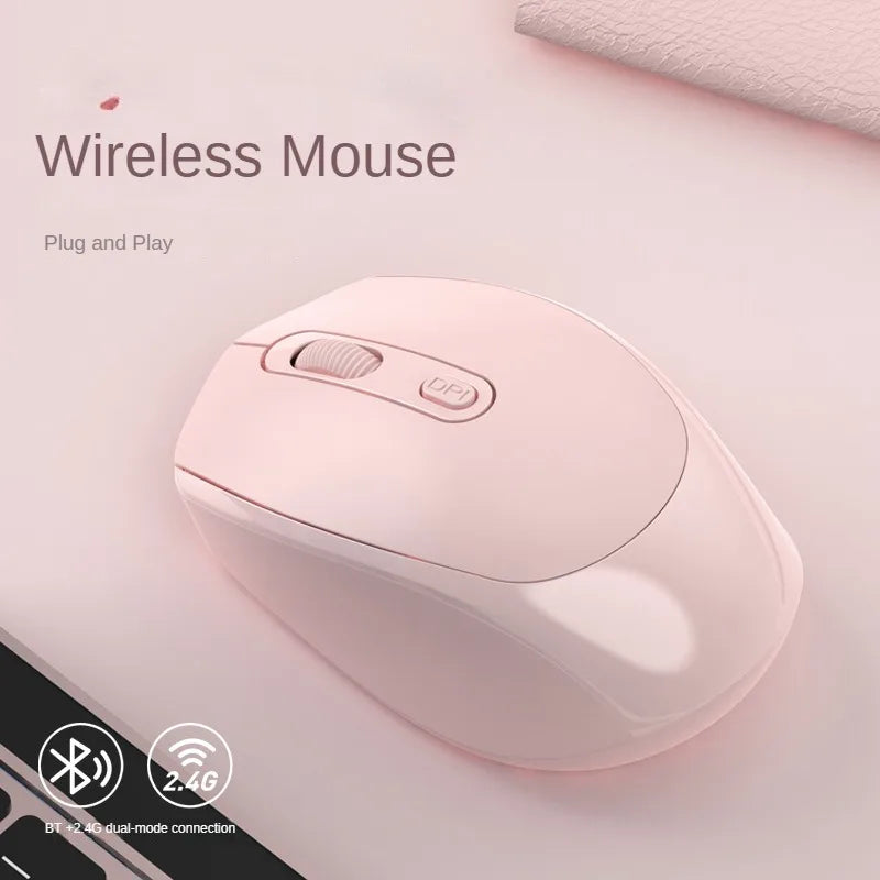 Dual Mode Bluetooth 5.1 Wireless Mouse 2.4G Wireless Mouse Rechargeable Mouse 1200 DPI Gaming Mouse For Macbook Tablet Laptop PC