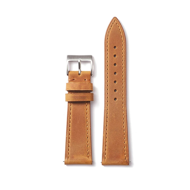 Vintage Watch Strap Quick Release 18mm 19mm 20mm 21mm 22mm Cowhide Watchband Smart Watch Strap Accessories BraceletZ106