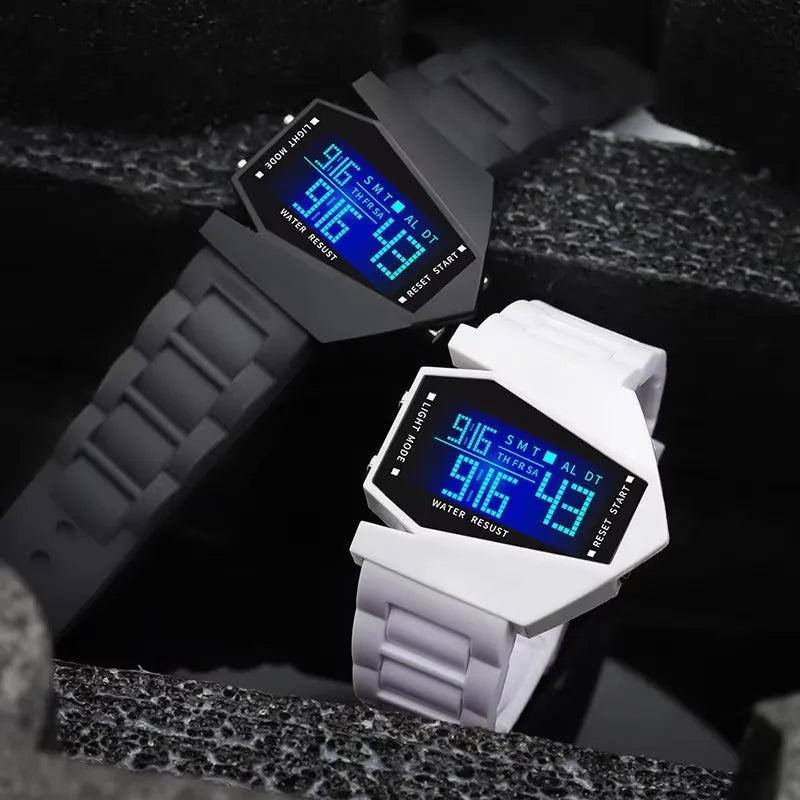 Men digit Watch Sports Luminous Multifunctional Fighter Couple Watch Children Student Watches Women Fashion Wristwatches