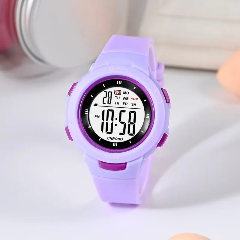 UTHAI CE49 Kids Watches Fashion Luminous Waterproof Alarm Clock Smart Watches Boys and Girls Student Electronic Wristwatch Gift