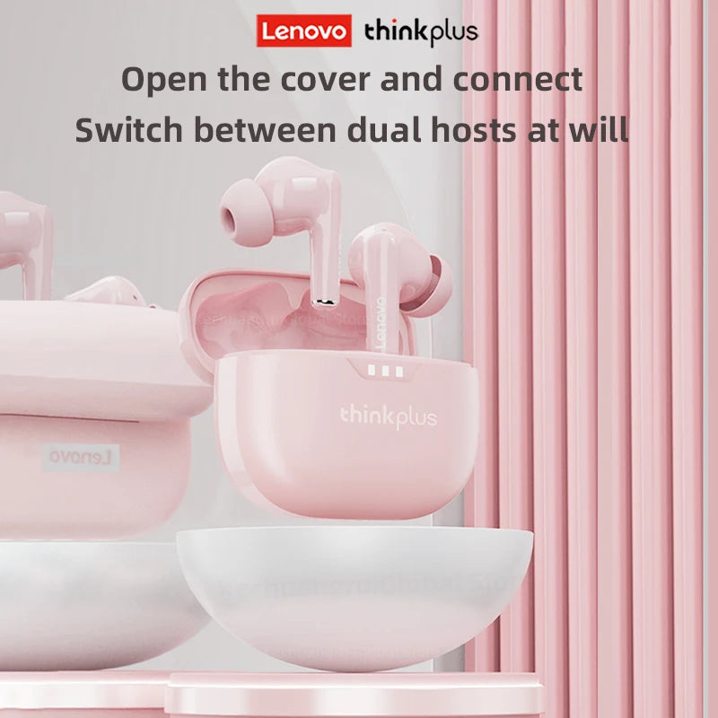 2025 Original Lenovo Earphone Wireless Bluetooth 5.3 Headphones HiFi Stereo Noise Reduction Sport Earbuds Touch Control New Gift