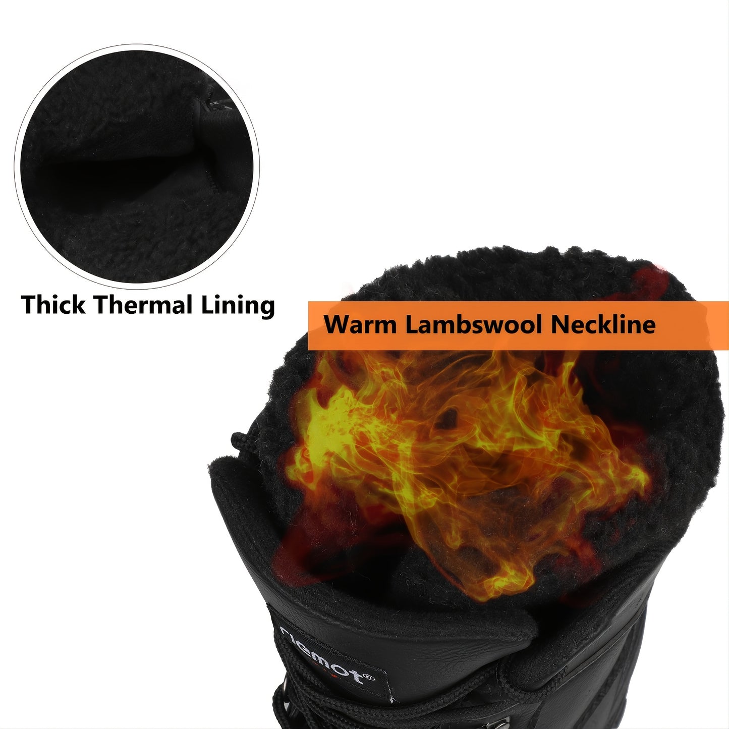 Men's High Quality Snow Boots - Warm Fleece Lined, Durable Non-Slip Traction Sole for Hiking, Trekking & Gardening - Ankle Support, Lace-Up Closure - Versatile All-Season Outdoor Footwear [Popular Choice