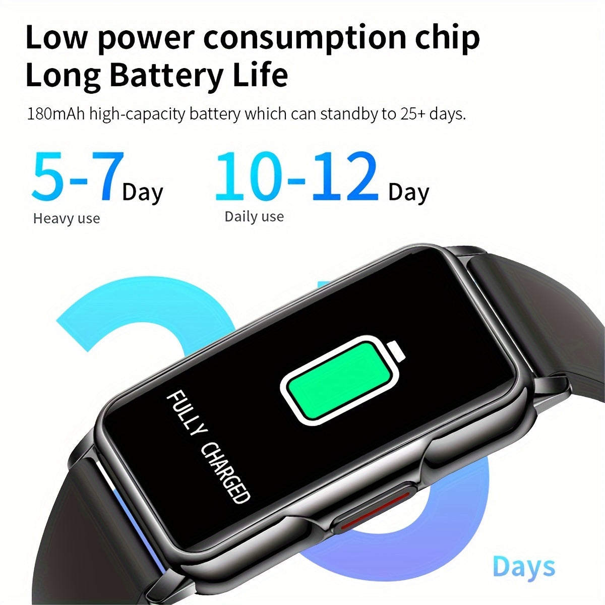 1pc Smart Watch, 20+ Sports Modes, Sleep, Weather, Alarm Clock, Information Reminder, Sedentary Reminder, Drinking Water Reminder, Raise The Wrist To Light Up The Screen, Remote Control Camera, Female Menstrual Cycle Reminder