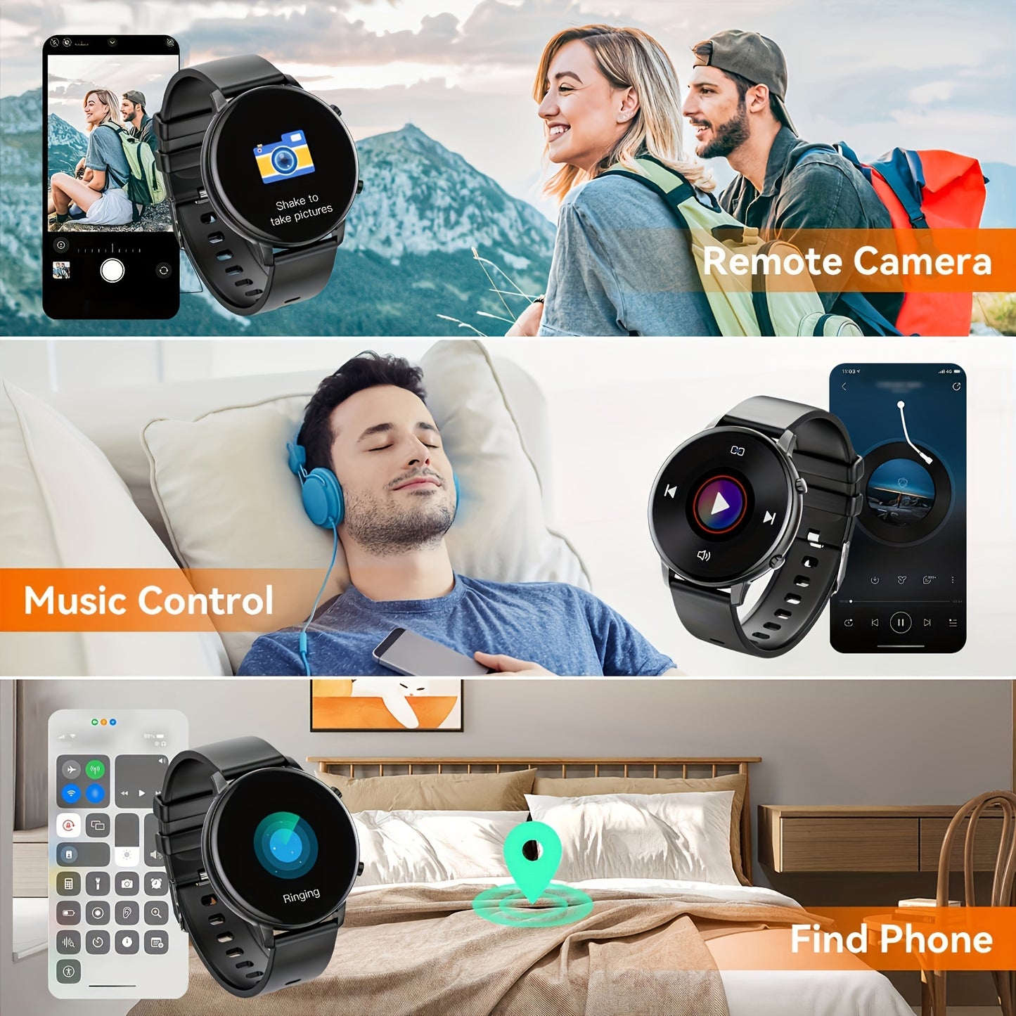Women's Smartwatch, 1.39'' Wireless Call Smartwatch Gift With Voice Assistant, Remote Camera, 100+sports Modes Compatible With Multiple Mobile Systems
