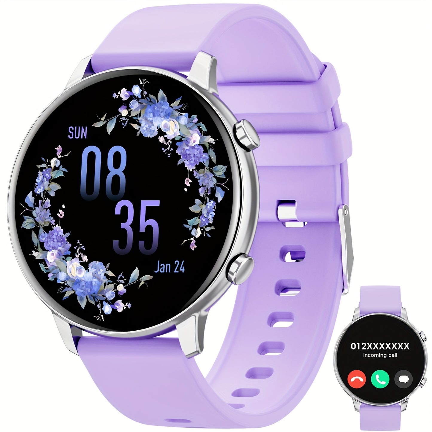 Women's Smartwatch, 1.39'' Wireless Call Smartwatch Gift With Voice Assistant, Remote Camera, 100+sports Modes Compatible With Multiple Mobile Systems