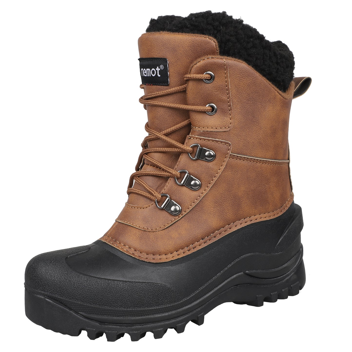 Men's High Quality Snow Boots - Warm Fleece Lined, Durable Non-Slip Traction Sole for Hiking, Trekking & Gardening - Ankle Support, Lace-Up Closure - Versatile All-Season Outdoor Footwear [Popular Choice