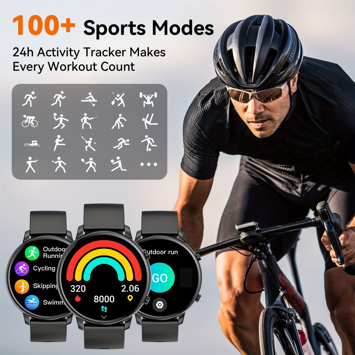 Women's Smartwatch, 1.39'' Wireless Call Smartwatch Gift With Voice Assistant, Remote Camera, 100+sports Modes Compatible With Multiple Mobile Systems
