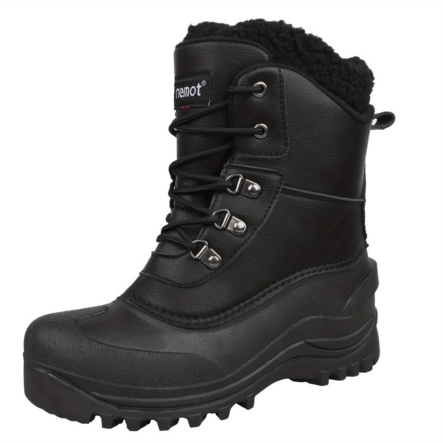 Men's High Quality Snow Boots - Warm Fleece Lined, Durable Non-Slip Traction Sole for Hiking, Trekking & Gardening - Ankle Support, Lace-Up Closure - Versatile All-Season Outdoor Footwear [Popular Choice