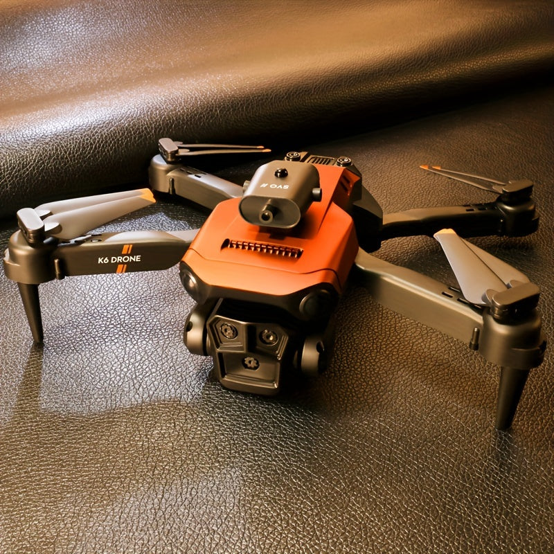 K6 Max Foldable 5-Camera Drone: Beginner-Friendly, Customizable Routes, Obstacle Avoidance, Christmas/Halloween/Thanksgiving Gift