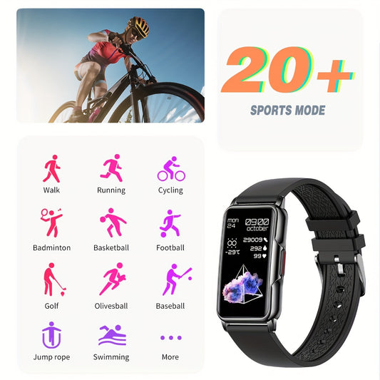 1pc Smart Watch, 20+ Sports Modes, Sleep, Weather, Alarm Clock, Information Reminder, Sedentary Reminder, Drinking Water Reminder, Raise The Wrist To Light Up The Screen, Remote Control Camera, Female Menstrual Cycle Reminder
