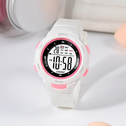 UTHAI CE49 Kids Watches Fashion Luminous Waterproof Alarm Clock Smart Watches Boys and Girls Student Electronic Wristwatch Gift