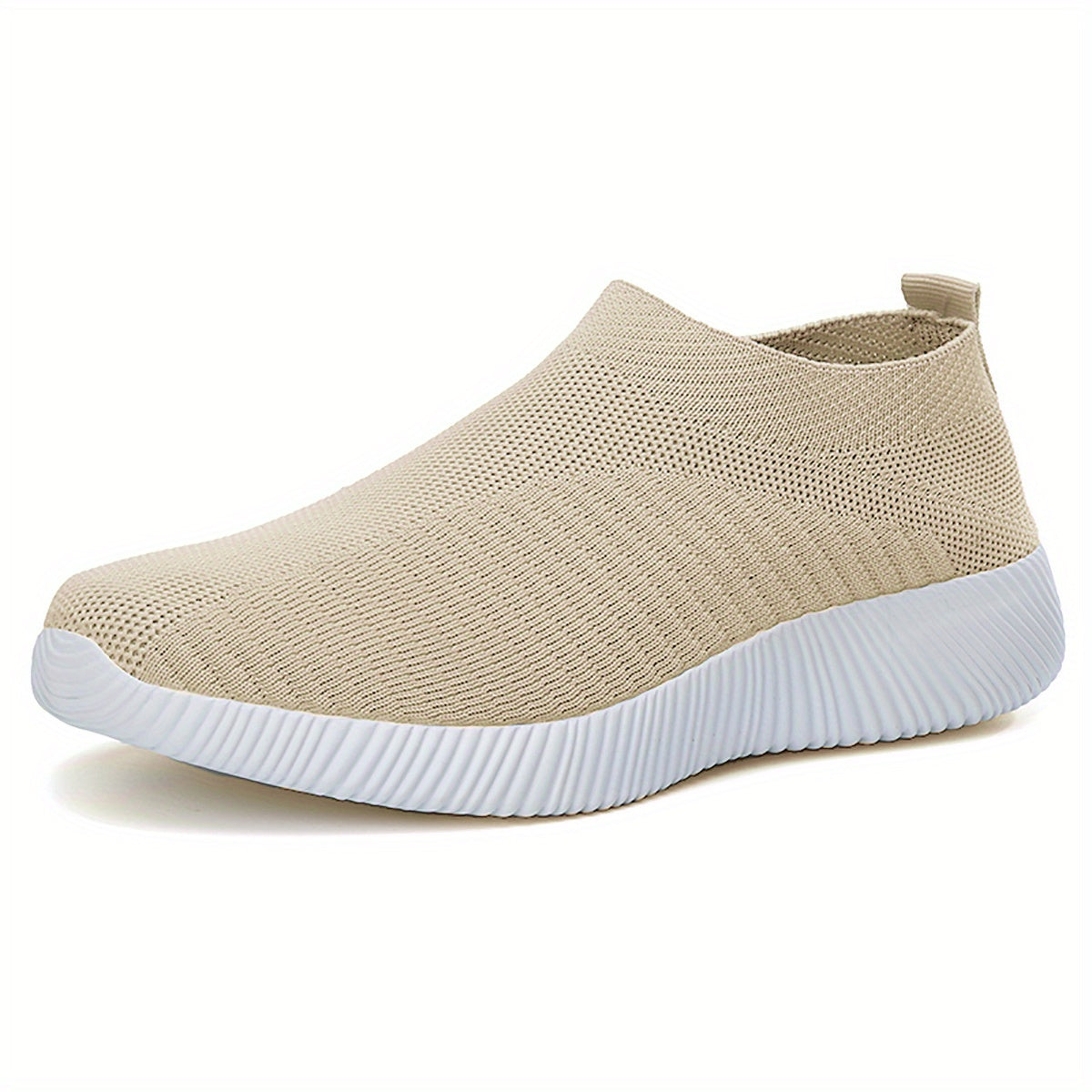 [Slipon Footwear] Women's Lightweight Slip-On Sneakers, Breathable Fabric Upper, EVA Sole, Comfort Insole, Solid Color, Low Top Design for Summer Casual Sports Shoes